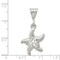 Sterling Silver Starfish Charm Jewelry Ocean Pendant 24mm x 18mm